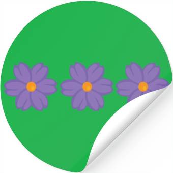 Discover PURPLE FLOWERS Stickers