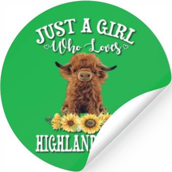 Discover Scottish Highland Cow Stickers