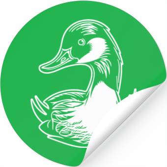 Discover Duck Bird Nature Pond Stickers