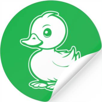 Discover Duck Bird Nature Pond Stickers
