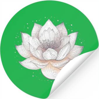 Discover serene Lotus (1) Stickers