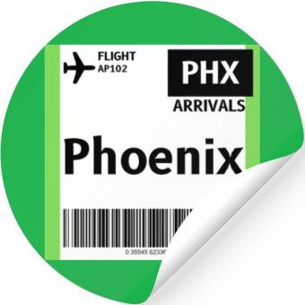 Discover airplane ticket phoenix Stickers