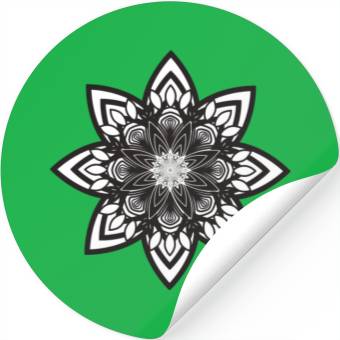 Discover Mandala Flower Stickers