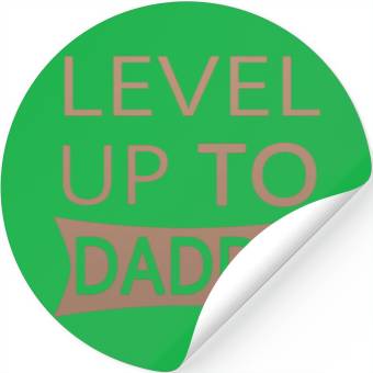 Discover Level up to Daddy Stickers