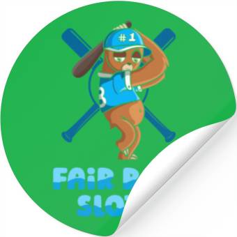 Discover Sloth Cute Sloth Baseball Stickers