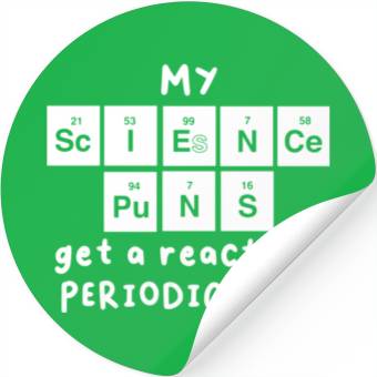 Discover Science Puns Stickers