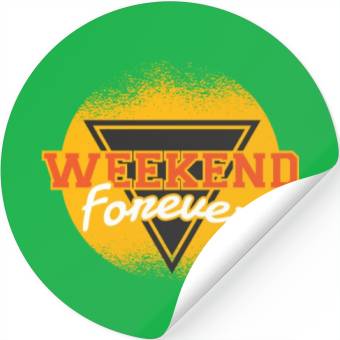 Discover Retro Weekend Forever Stickers