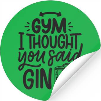 Discover Gym or Gin travel Stickers