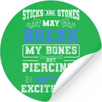 Discover Piercer Tattoo Piercing Studio Ring Stickers