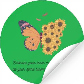 Discover Bloom like Sunflower Stickers