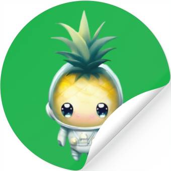 Discover Kawaii astronauts pineapple Stickers