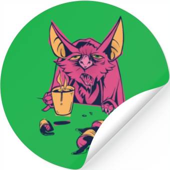 Discover coffee bat Stickers