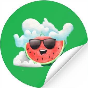 Discover Cute Watermelon Party Summer Melon Fruit Stickers
