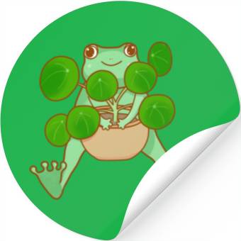 Discover Frog Plant Therapy Stickers