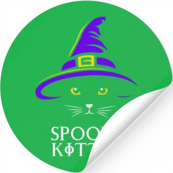Discover Witch Cat Stickers