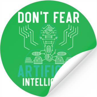 Discover Ai Robotificial Intelligence Futuristic Stickers
