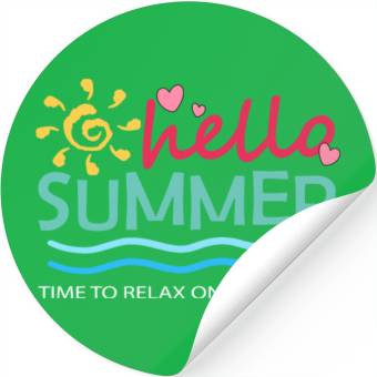 Discover Hello summer Stickers
