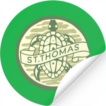 Discover Saint Thomas Turtle Stickers