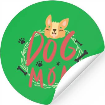 Discover DOG MOM Stickers