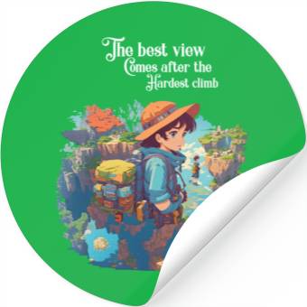 Discover Mountains Tour Stickers Design