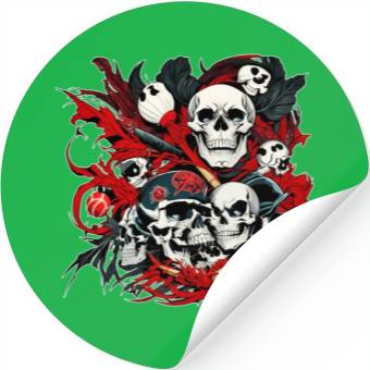 Discover skull skeleton Stickers