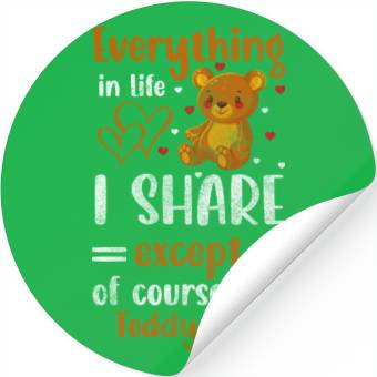 Discover Teddy Bear Offspring Protector Cuddly Stickers