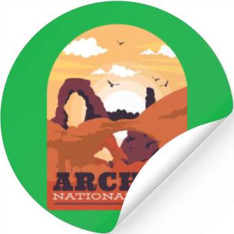 Discover Arches National Park Stickers