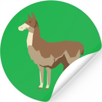 Discover Llama Low-Poly Stickers