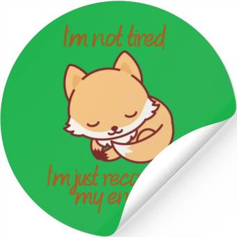 Discover Tired Fox Stickers