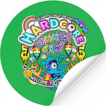 Discover Hardcore Summer Camp Stickers