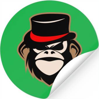 Discover Black Monkey Stickers