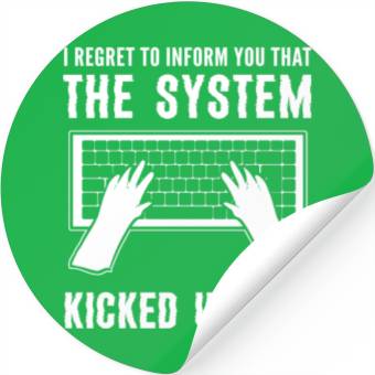 Discover System Kicked Us Programmer and Coder Gift Stickers
