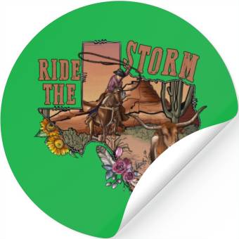 Discover Ride The Storm Stickers