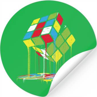 Discover Melting magic cube Stickers