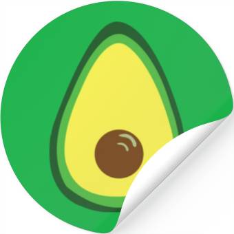 Discover Avocado Vector Design Stickers