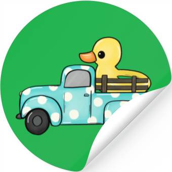 Discover Duck Swimming Ring Stickers