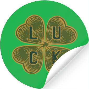 Discover St. Patrick's Day Clover Luck Stickers