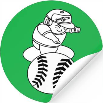 Discover Kawaii Chibi Baseball Pitcher Stickers