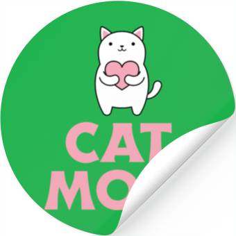 Discover Cat Mom Stickers