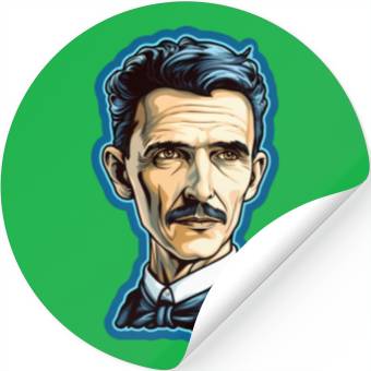 Discover Nikola Tesla Physics Nerd Geek Stickers