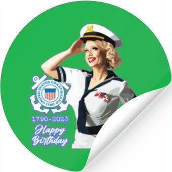 Discover U.S. Coast Guard 233rd Birthday Stickers
