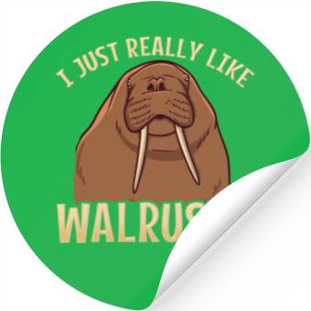 Discover Walrus Walruses Walrus Lover Stickers