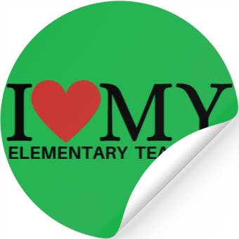 Discover I HEART MY ELEMENTARY TEACHER Stickers