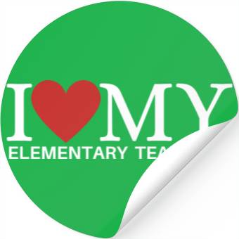Discover I LOVE MY ELEMENTARY TEACHER Stickers