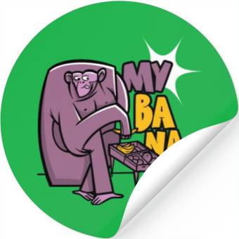 Discover Monkey Banana Stickers