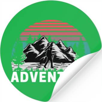 Discover Adventure vintage Stickers