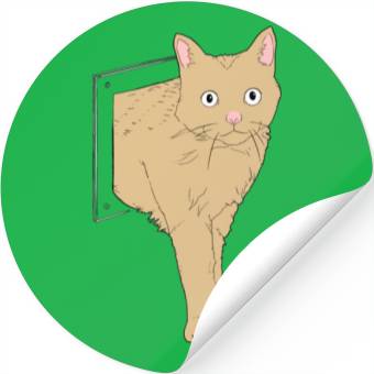 Discover Yellow Cat Stickers