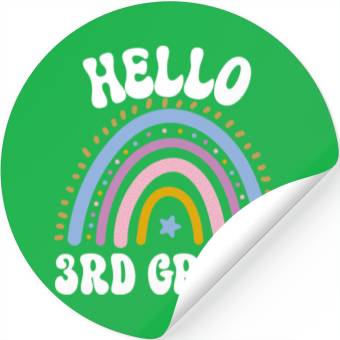 Discover Hello 3rd grade, back to school Stickers
