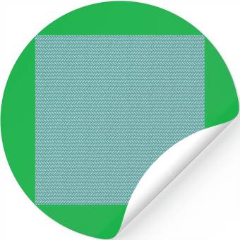 Discover Teal White Minimal Pattern Stickers