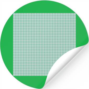 Discover Retro Checkered Pattern Teal Stickers